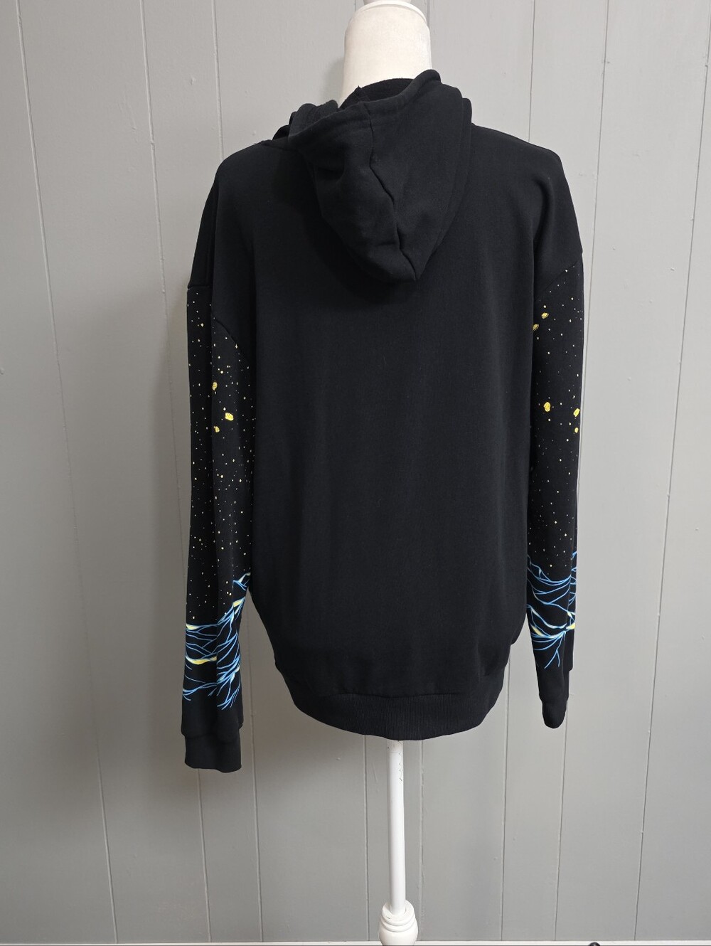 Rick And Morty Unisex Portal Space Scene Black Hoodie Size L - Picture 8 of 13